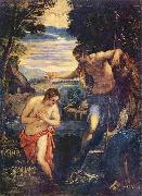 Jacopo Tintoretto Taufe Christi oil on canvas